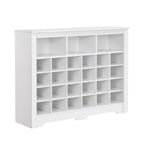 Consolle Scarpiera 24 Scomparti Design Elegante, Scarpiera Moderna con Base Curva, Madia Versatile di Alta Qualità