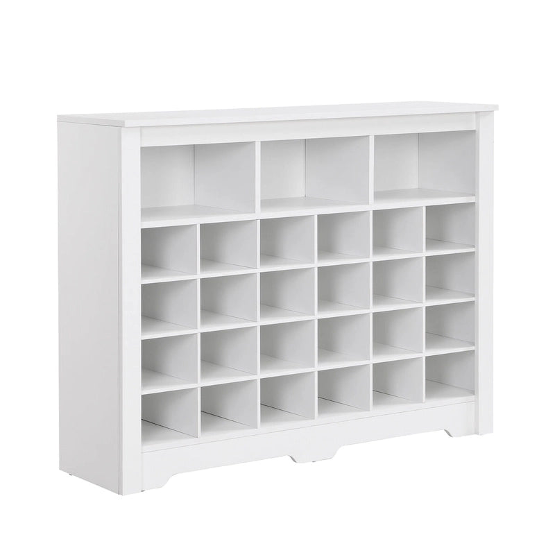 Consolle Scarpiera 24 Scomparti Design Elegante, Scarpiera Moderna con Base Curva, Madia Versatile di Alta Qualità