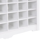 Consolle Scarpiera 24 Scomparti Design Elegante, Scarpiera Moderna con Base Curva, Madia Versatile di Alta Qualità