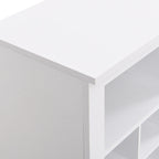 Consolle Scarpiera 24 Scomparti Design Elegante, Scarpiera Moderna con Base Curva, Madia Versatile di Alta Qualità