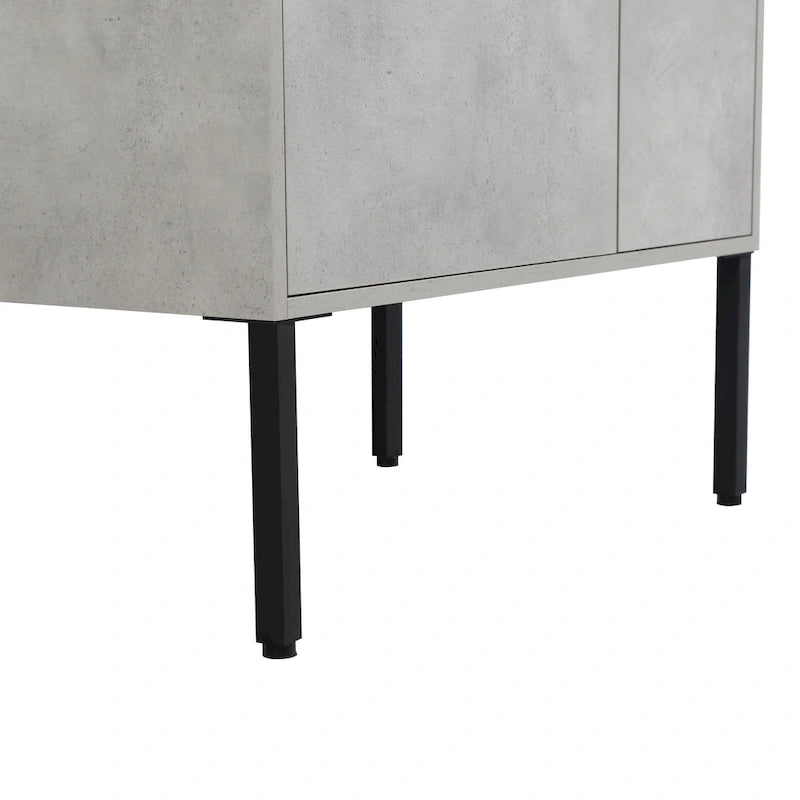 Mobile bagno da 24 pollici/30 pollici/36 pollici con lavabo, mobiletto freestanding/a parete, set lavabo in ceramica con ripiano regolabile