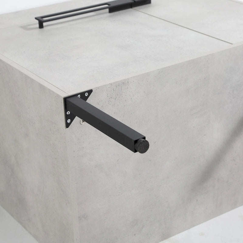 Mobile bagno da 24 pollici/30 pollici/36 pollici con lavabo, mobiletto freestanding/a parete, set lavabo in ceramica con ripiano regolabile
