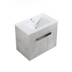 Mobile bagno da 24 pollici/30 pollici/36 pollici con lavabo, mobiletto freestanding/a parete, set lavabo in ceramica con ripiano regolabile
