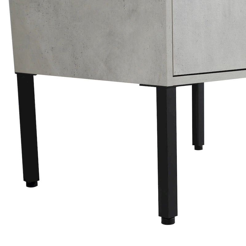 Mobile bagno da 24 pollici/30 pollici/36 pollici con lavabo, mobiletto freestanding/a parete, set lavabo in ceramica con ripiano regolabile