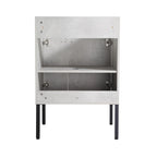 Mobile bagno da 24 pollici/30 pollici/36 pollici con lavabo, mobiletto freestanding/a parete, set lavabo in ceramica con ripiano regolabile