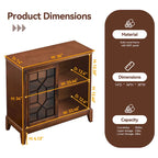 Credenza e buffet, armadietto decorativo con ante, mobiletto console effetto invecchiato per ingresso, soggiorno, camera da letto, cucina