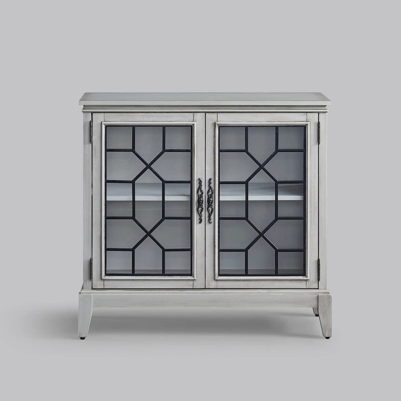 Credenza e buffet, armadietto decorativo con ante, mobiletto console effetto invecchiato per ingresso, soggiorno, camera da letto, cucina