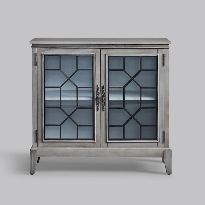 Credenza e buffet, armadietto decorativo con ante, mobiletto console effetto invecchiato per ingresso, soggiorno, camera da letto, cucina