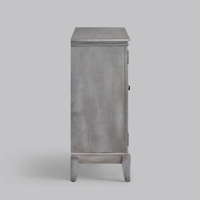 Credenza e buffet, armadietto decorativo con ante, mobiletto console effetto invecchiato per ingresso, soggiorno, camera da letto, cucina