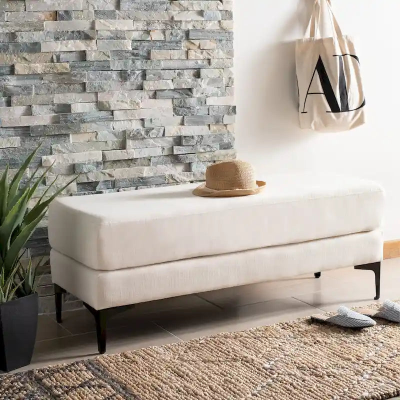 Panca rettangolare Roena - 122 cm L x 46 cm P x 46 cm H
