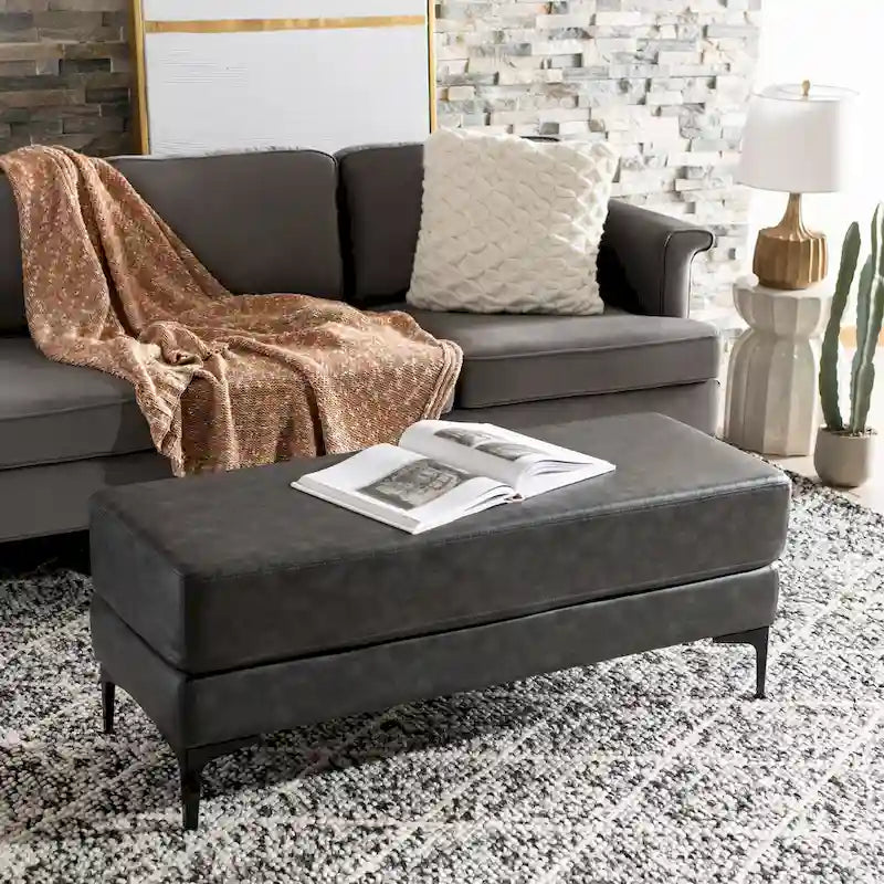 Panca rettangolare Roena - 122 cm L x 46 cm P x 46 cm H