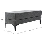 Panca rettangolare Roena - 122 cm L x 46 cm P x 46 cm H