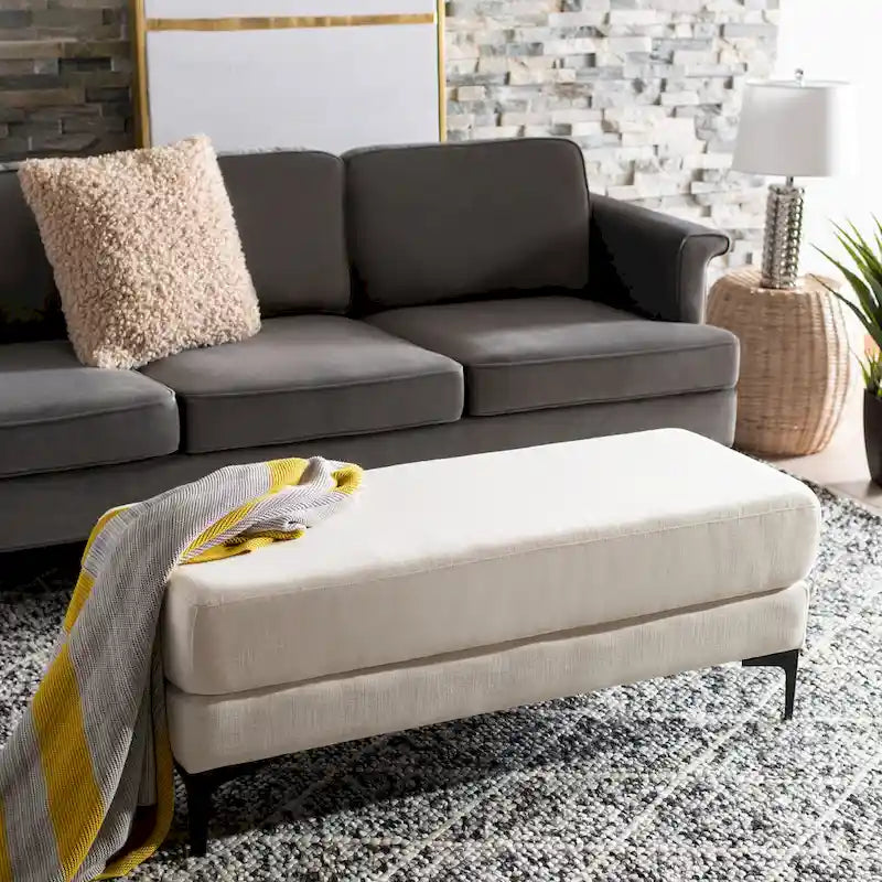 Panca rettangolare Roena - 122 cm L x 46 cm P x 46 cm H