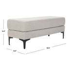 Panca rettangolare Roena - 122 cm L x 46 cm P x 46 cm H