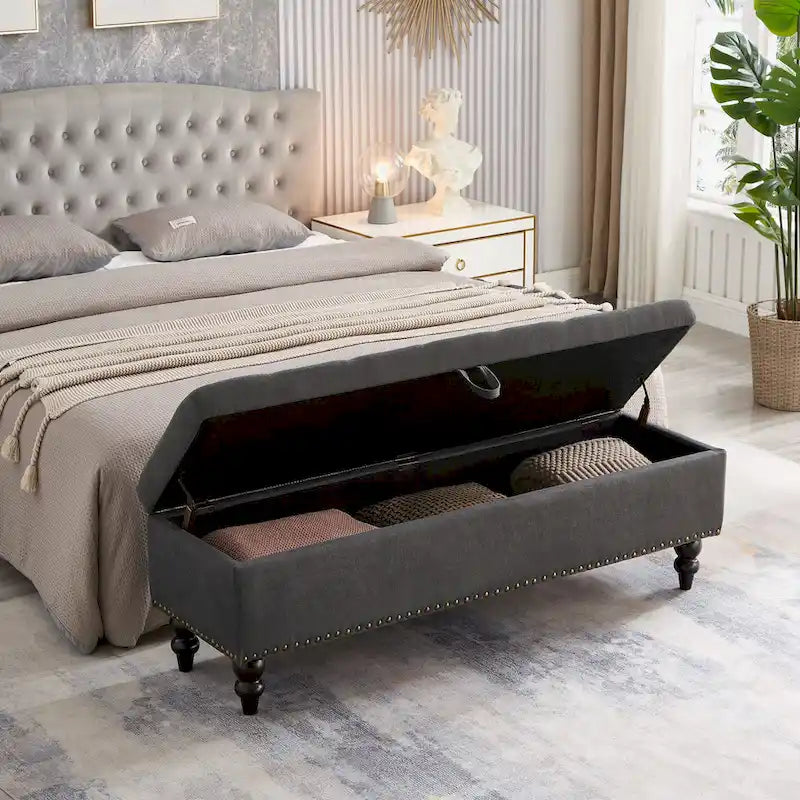Panca da letto con contenitore 59