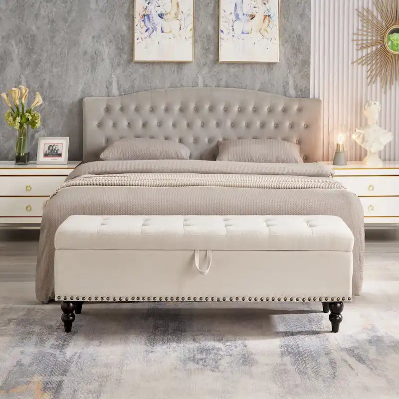Panca da letto con contenitore 59