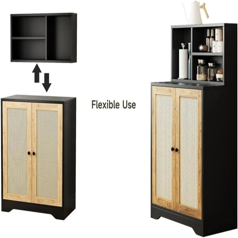 Credenza accentata a 2 ante - 15P x 27,56L x 47,24A