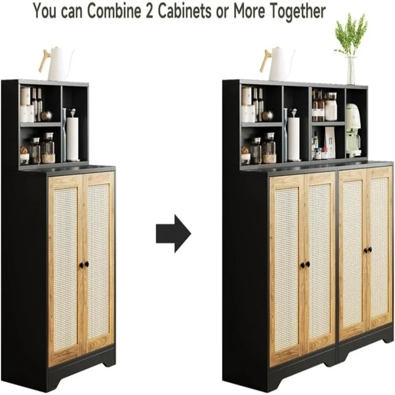 Credenza accentata a 2 ante - 15P x 27,56L x 47,24A