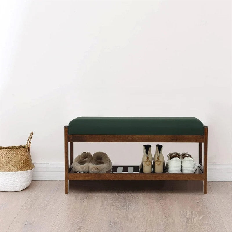 Panca scarpiera in legno - 34P x 83,5L x 40A cm