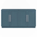 Credenza con 4 Ante Ampio Spazio Contenitivo con Ripiani Regolabili