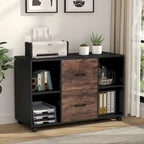 Classificatore mobile laterale in legno a 2 cassetti