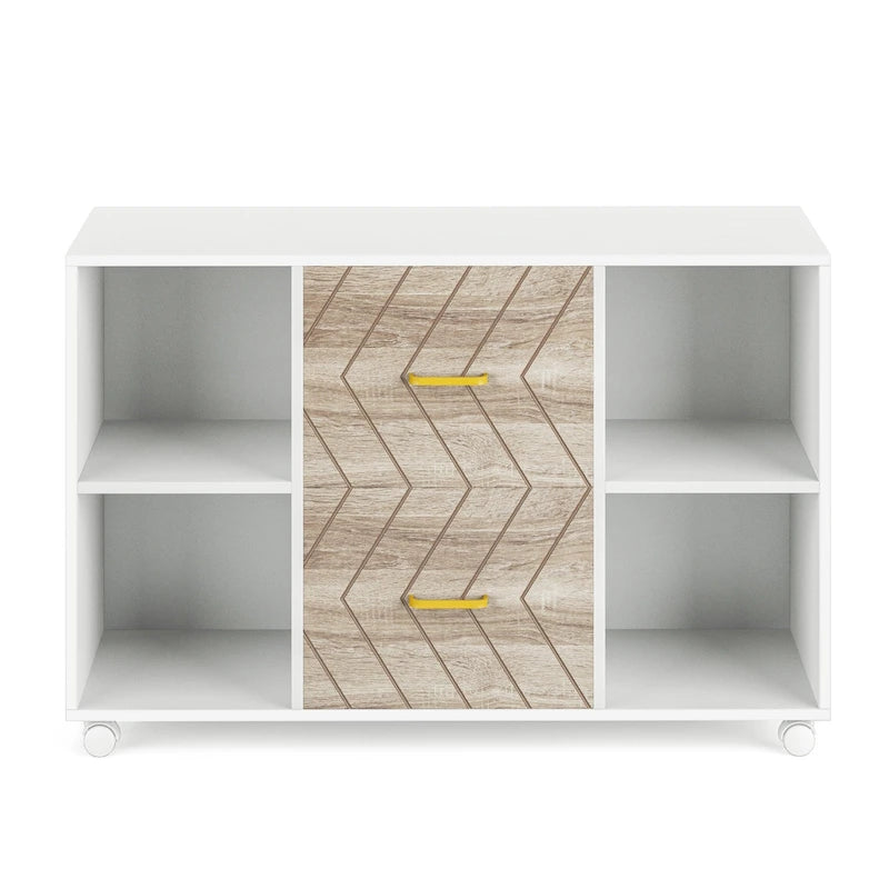 Classificatore mobile laterale in legno a 2 cassetti
