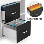 Classificatore mobile laterale in legno a 2 cassetti