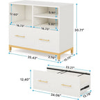 Armadietto Archivio con Cassetto, Formato Letter/Letter/A4, Asta Regolabile