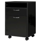Carrello mobile per stampante da 24" con 2 cassetti - Nero (39,9x35,1x59,9 cm)