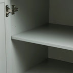 Armadio da bagno alto con ante, tre cassetti