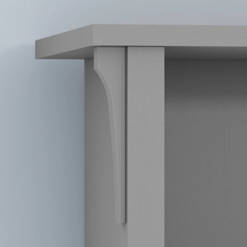 Pannello appendiabiti Salinas con panca contenitore - Grigio Cape Cod 31,73" L x 15,75" P x 68,12" H