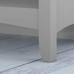 Pannello appendiabiti Salinas con panca contenitore - Grigio Cape Cod 31,73" L x 15,75" P x 68,12" H