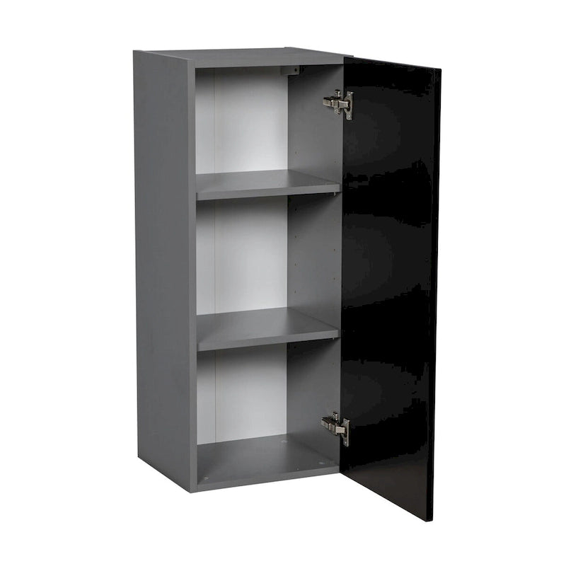 Pensile 12 x 36 a un'anta grigio - 12 x 36 x 12