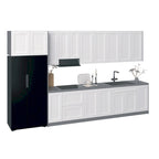 Cucina Collezione Timeless Colore Bianco Opaco Dimensioni Base 13 Piedi di Larghezza - 157x24
