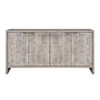 Mobiletto d'accento in stile rustico a 4 ante, mobile credenza in legno, buffet, server, mobile contenitore