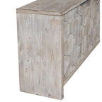 Mobiletto d'accento in stile rustico a 4 ante, mobile credenza in legno, buffet, server, mobile contenitore