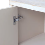 Mobiletto d'accento in stile rustico a 4 ante, mobile credenza in legno, buffet, server, mobile contenitore