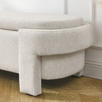 Panca Imbottita con Ampio Spazio ContenitorePouf Contenitore Moderni, per il Soggiorno, l'Ingresso e la Camera da Letto