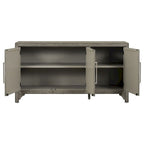 Madia/mobile contenitore di design con MDF+impiallacciatura in pino, ripiani regolabili, adatta