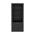 Mobile bar per cucina, sala da pranzo, soggiorno, nero