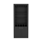 Mobile bar per cucina, sala da pranzo, soggiorno, nero
