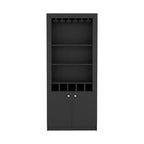 Bar Cabinet for Kitchen, Dining Room ,Living Room, Black
