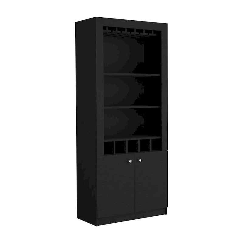 Mobile bar per cucina, sala da pranzo, soggiorno, nero