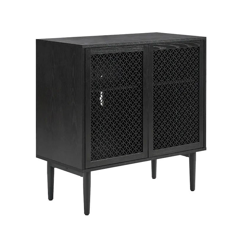 Mobile credenza moderno Dominik da 81 cm a 2 ante con luci a LED