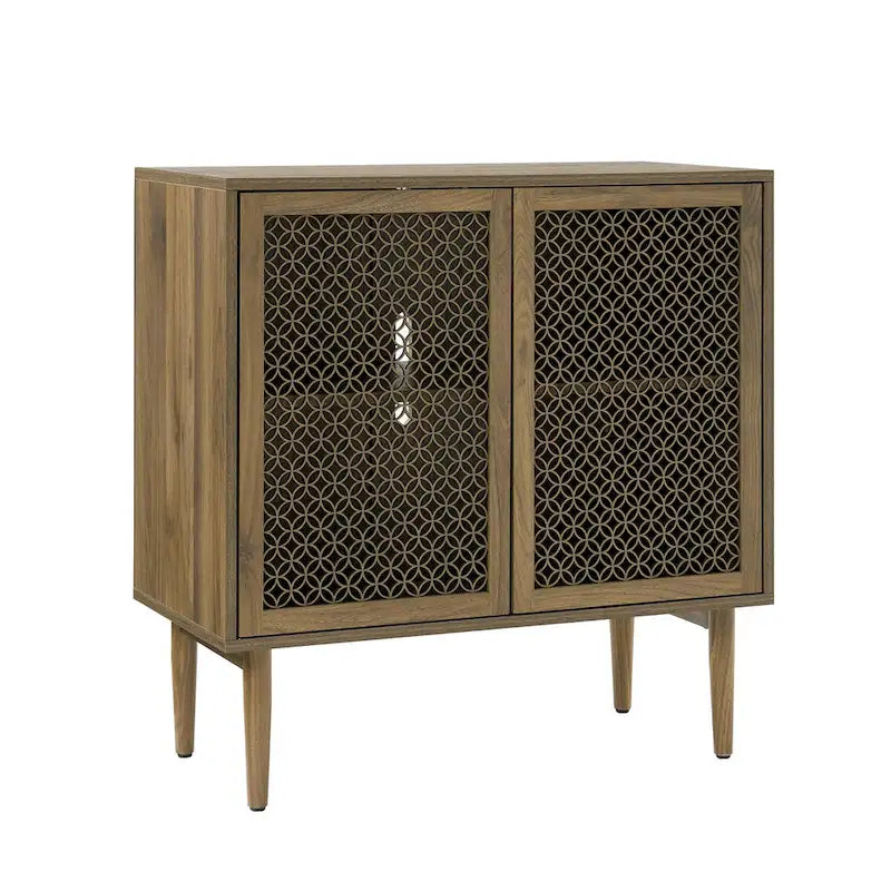 Mobile credenza moderno Dominik da 81 cm a 2 ante con luci a LED
