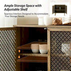 Mobile credenza moderno Dominik da 81 cm a 2 ante con luci a LED