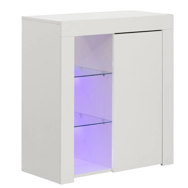 Mobile Contenitore Laterale da Ufficio o Salotto con LED