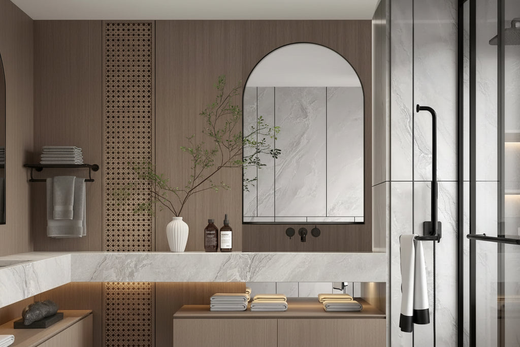 24x36 Inch Arched Recessed Medicine Cabinet