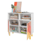 Madia Manhattan Comfort Mid-Century Modern a 6 Ripiani