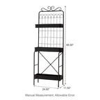 Scaffale Portavasi e Ripostiglio a 3 Ripiani in Metallo da 173 cm - Interno/Esterno